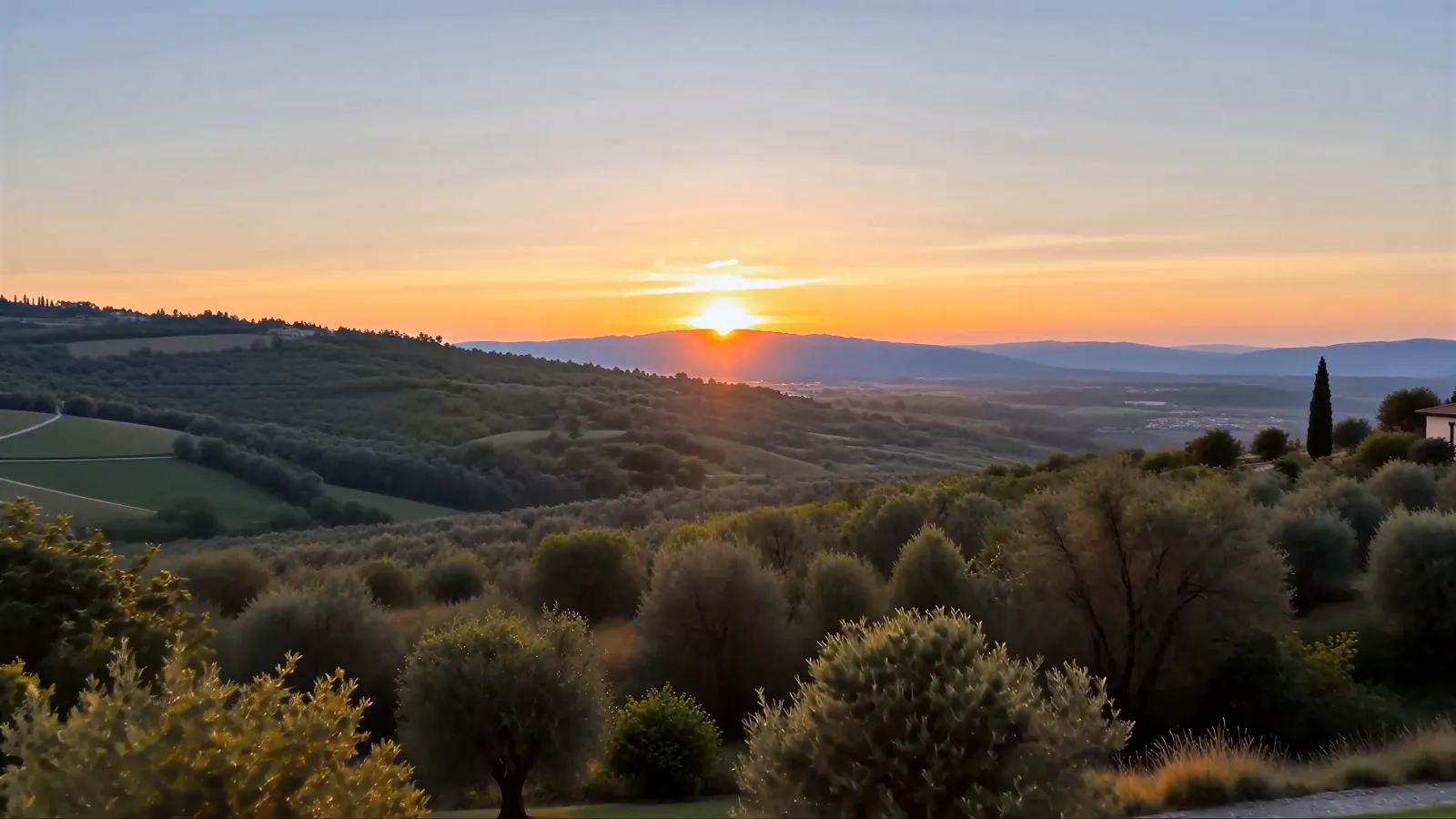 Villa Aurora: la vista sulla valle