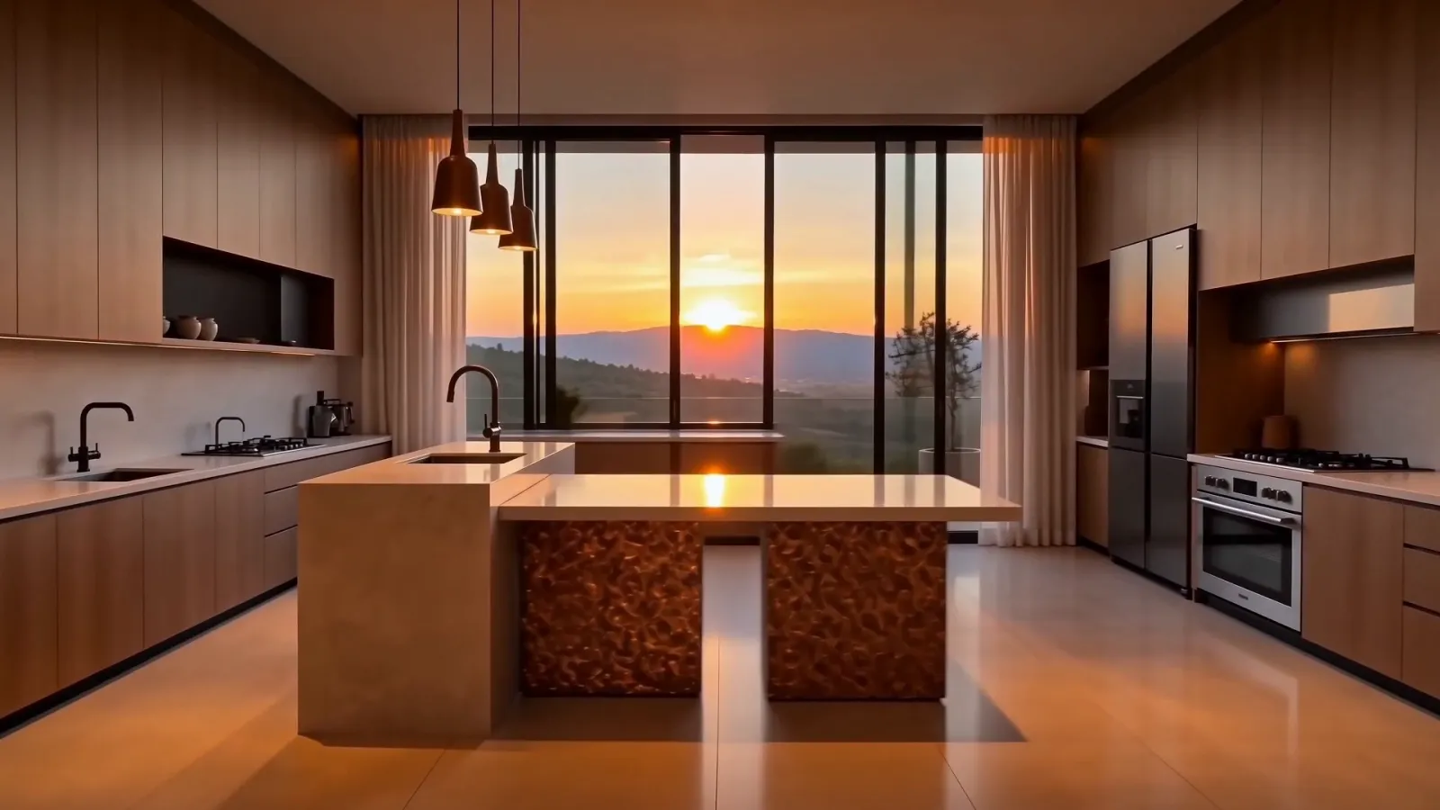 Cucina della villa nel tour virtuale
