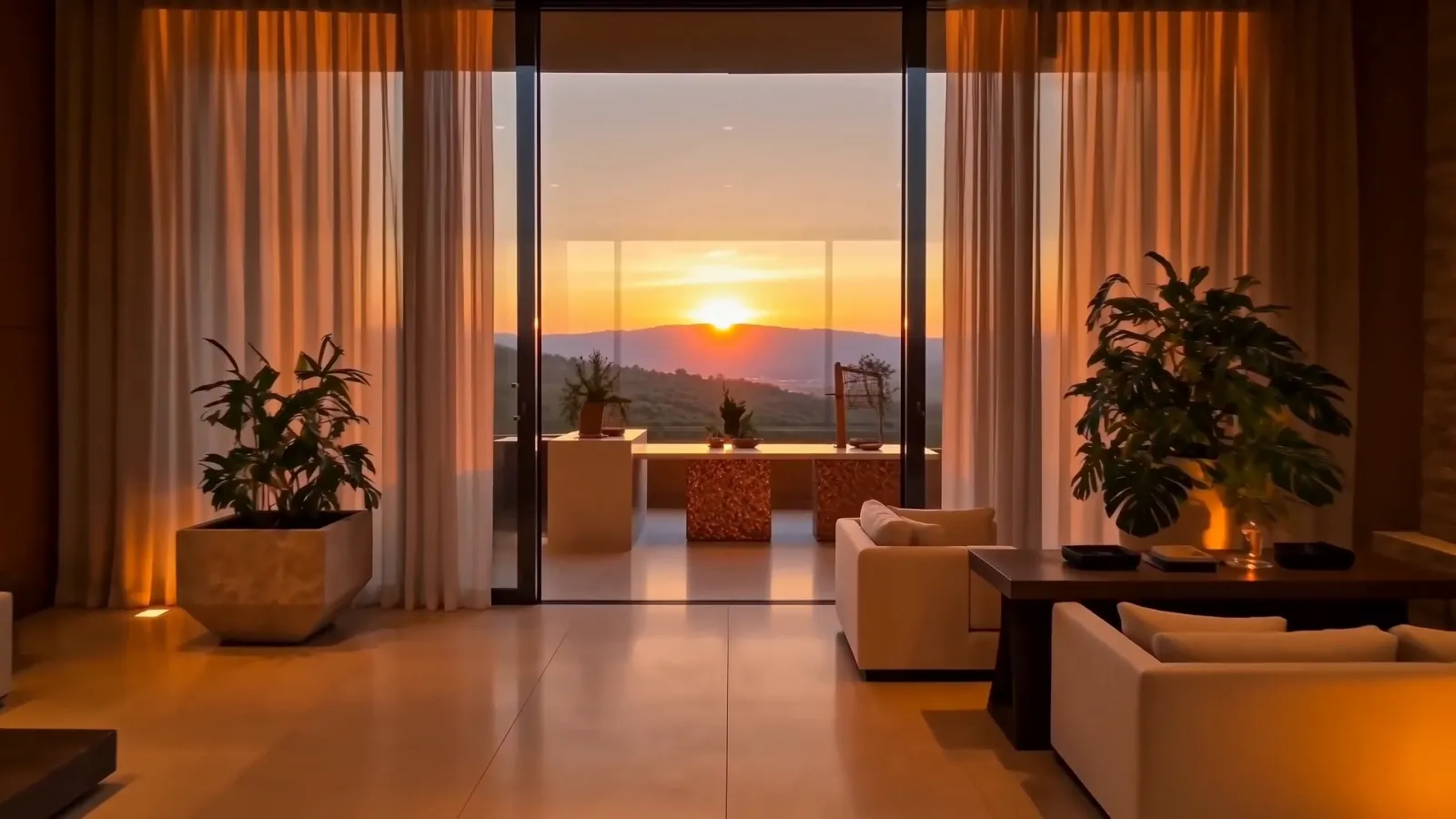 Soggiorno della villa nel tour virtuale
