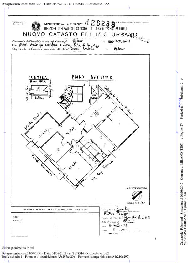 Planimetria dell'immobile