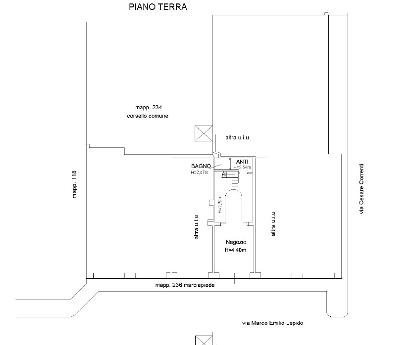 Planimetria dell'immobile